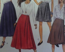 7178 MCCALLS 2 HR FLARE WRAP SKIRT 3 LENGTHS FRINGE OR NOT PATTERN 8-12 uncut